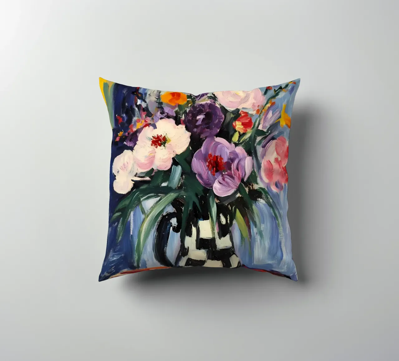 Peonie in vaso cuscino da IamHomeStudio