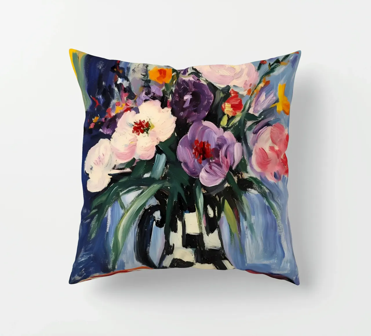 Peonie in vaso cuscino da IamHomeStudio
