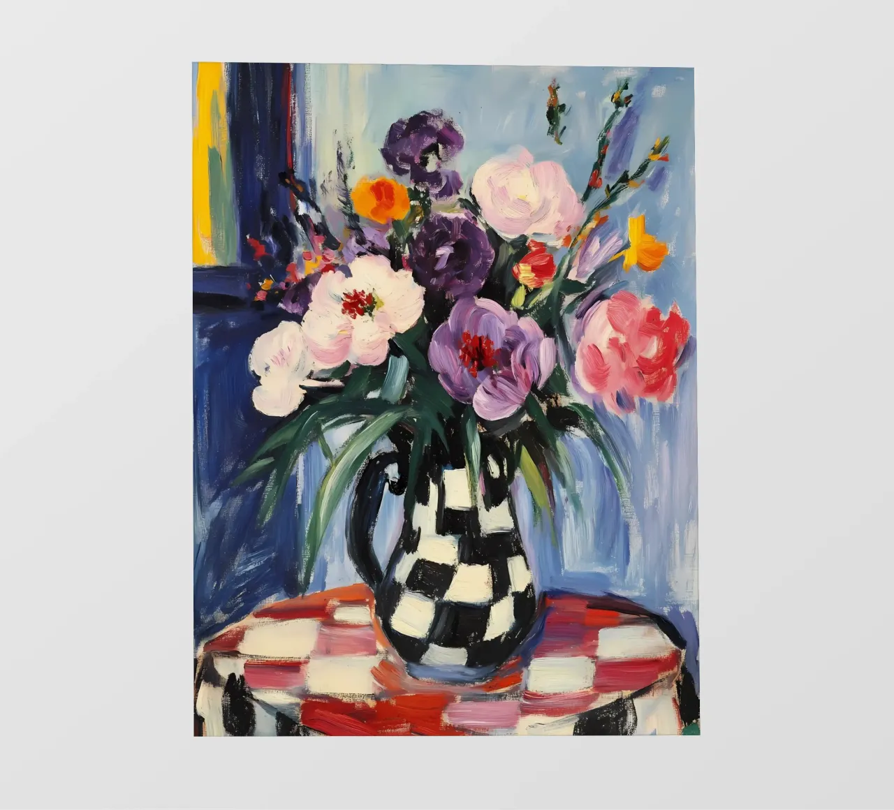 Peonie in vaso telo in pvc da IamHomeStudio