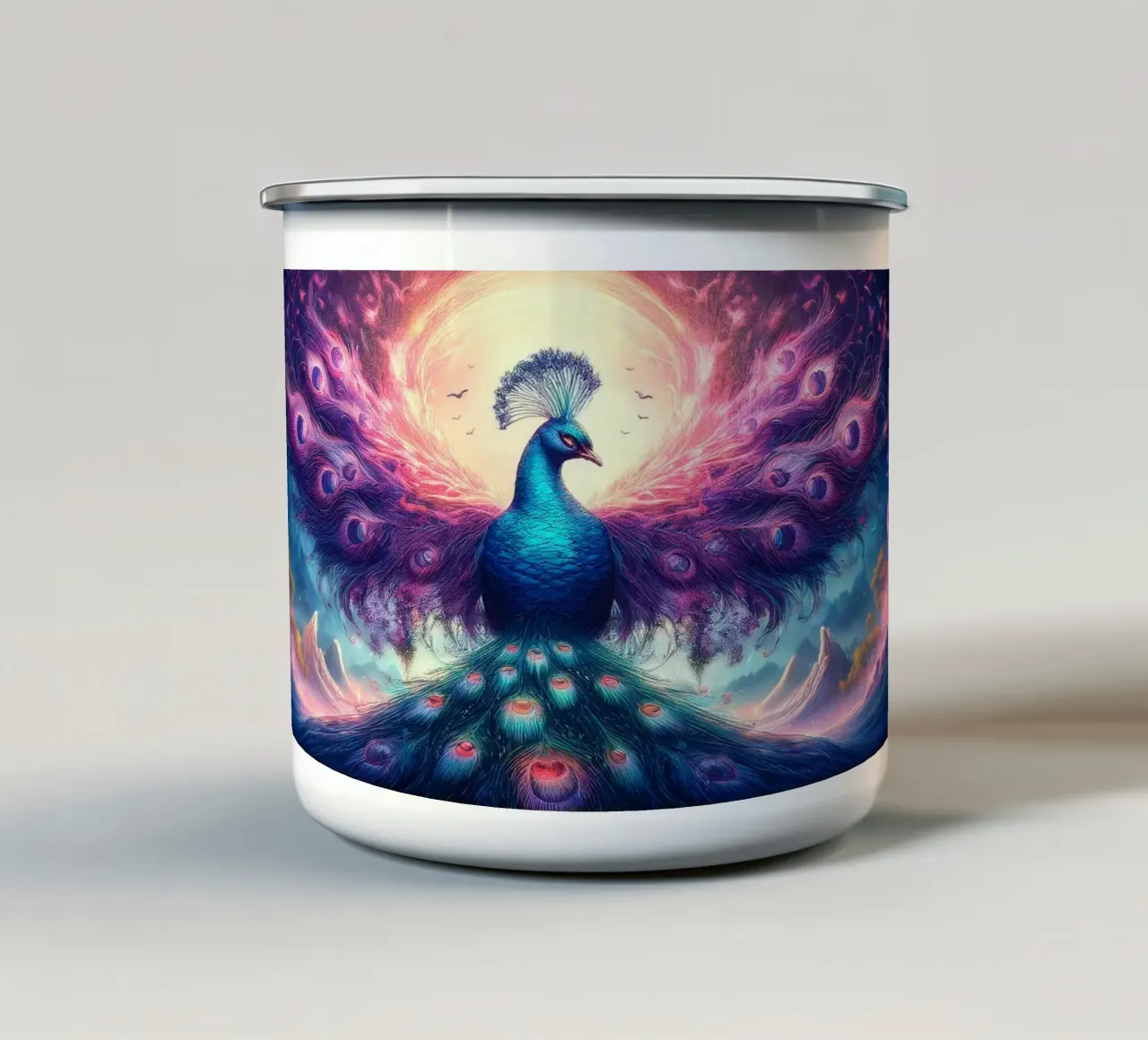 magical bird enamel mug by kimmindmuse