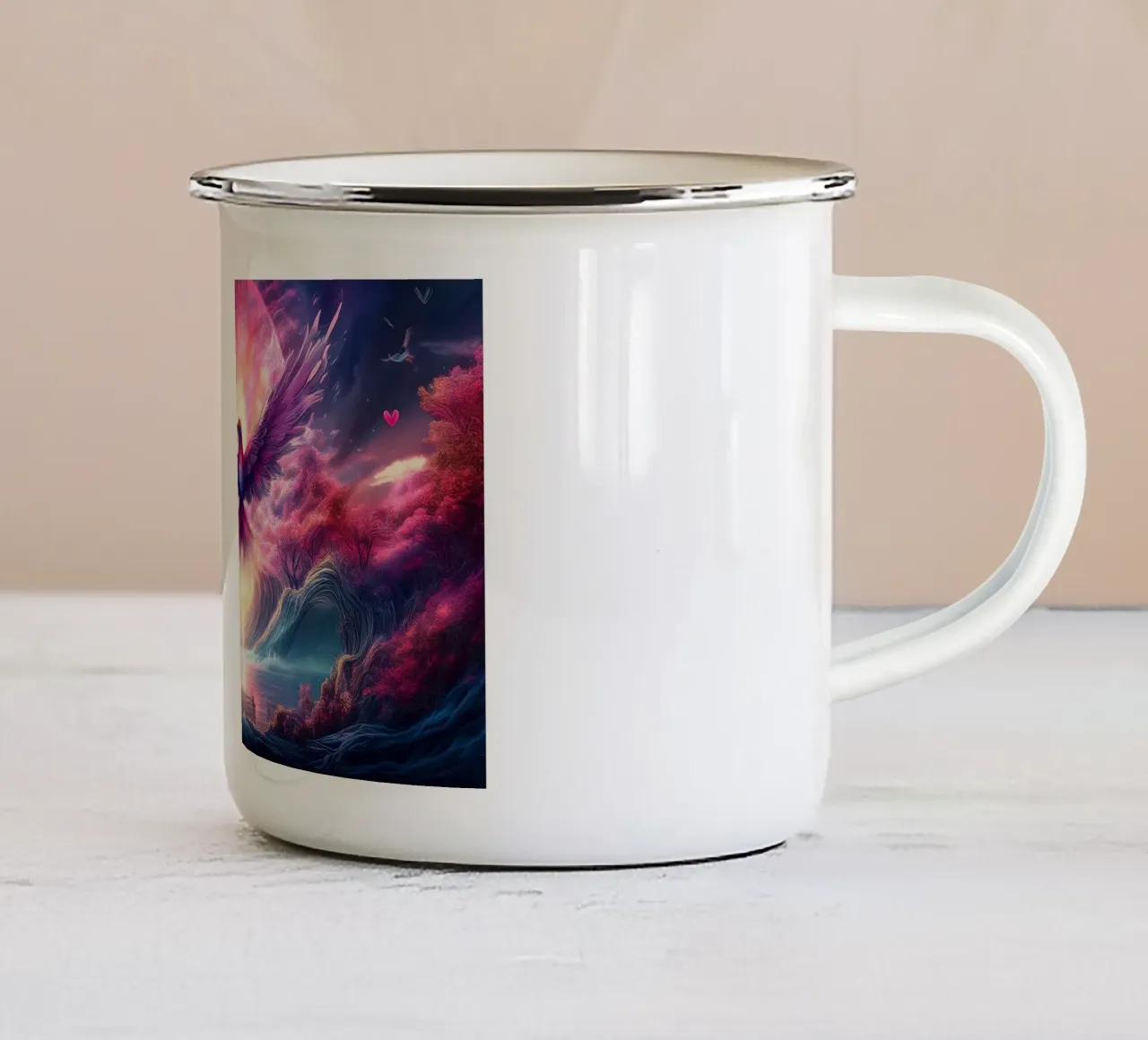 magicbird2 tazza in smalto da kimmindmuse