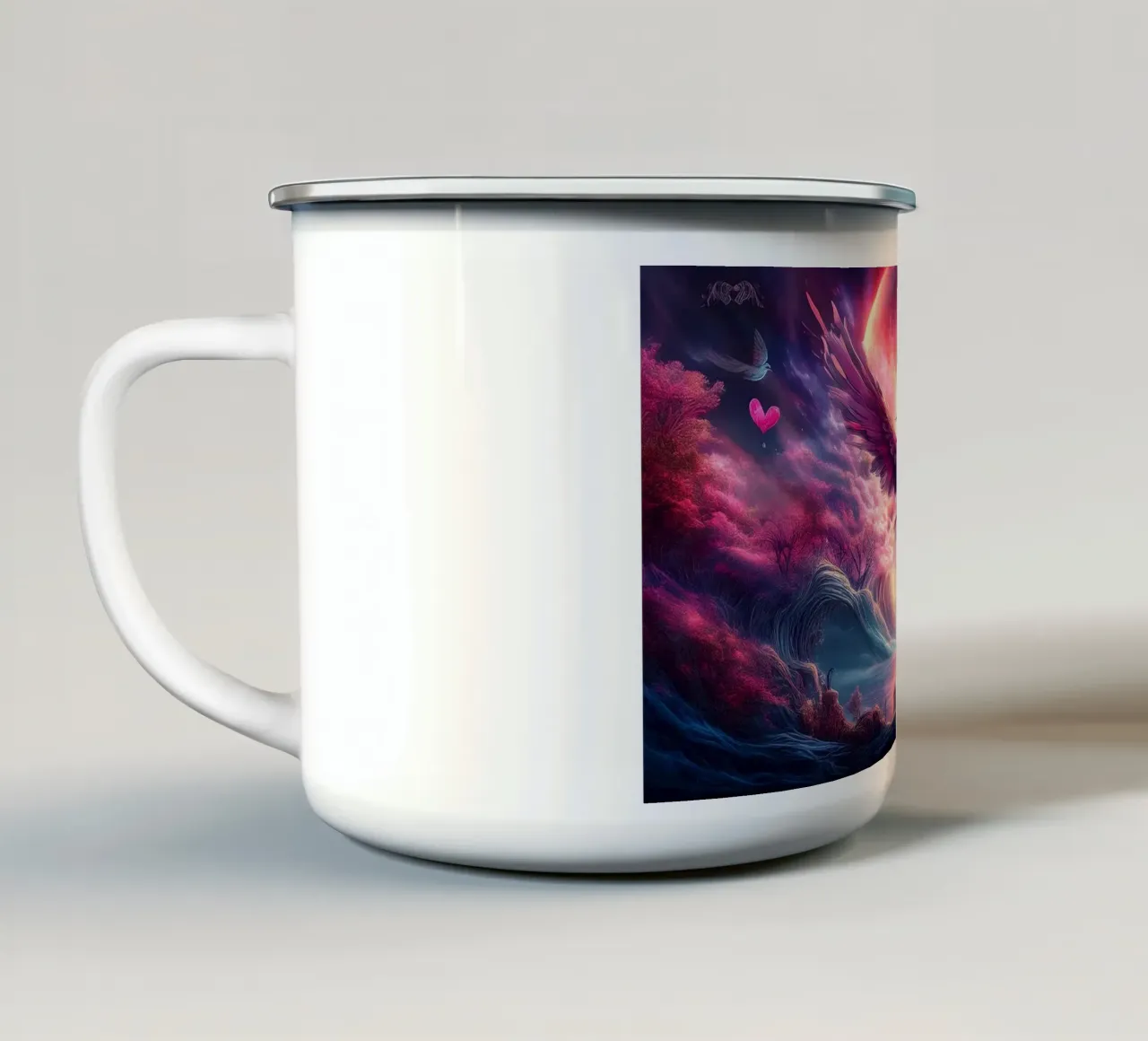 magicbird2 tazza in smalto da kimmindmuse