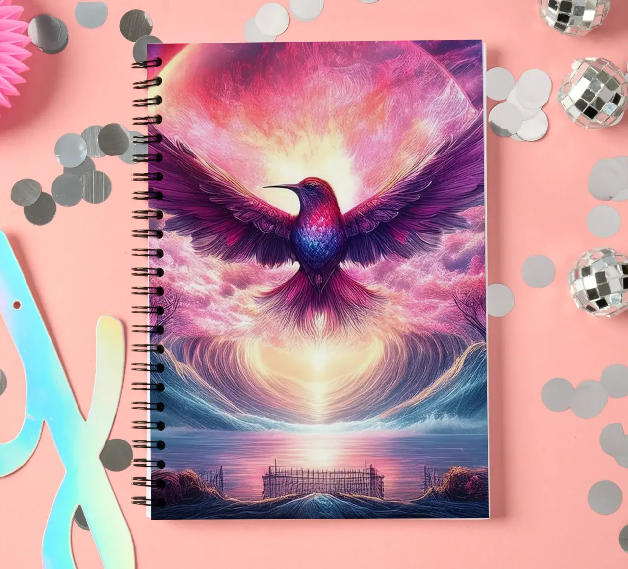 magicalbird2 spiral notebook by kimmindmuse