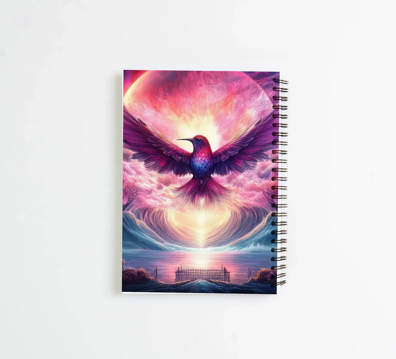 magicalbird2 spiral notebook by kimmindmuse