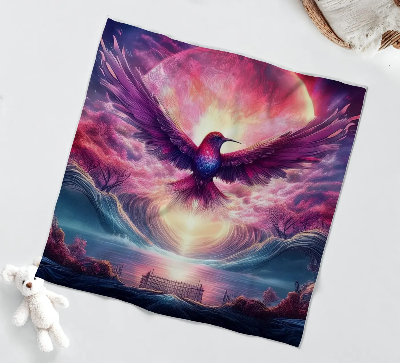 magicalbird2 coperta in pile da kimmindmuse