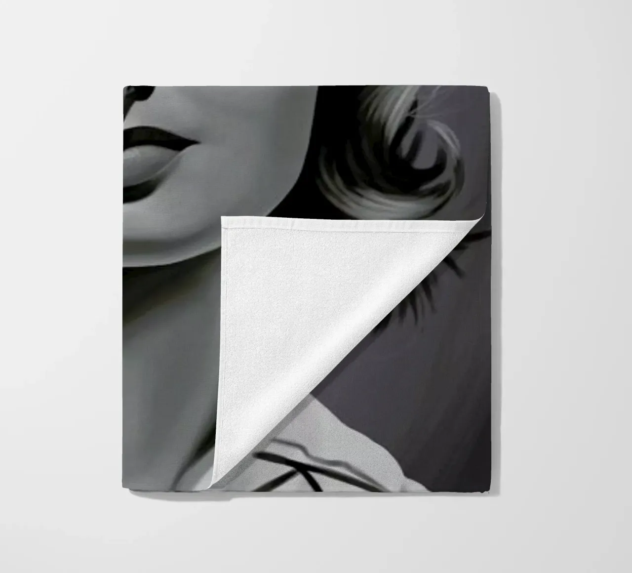 Ingrid Bergman beach towel by Rob Art | Illustration