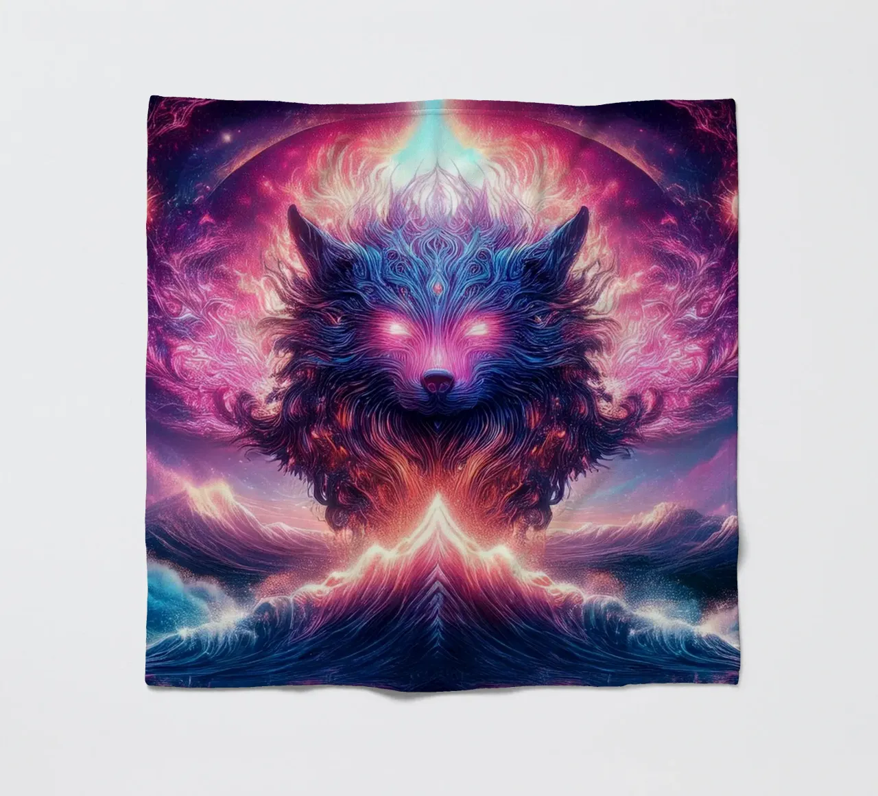 lupo magico coperta in pile da kimmindmuse
