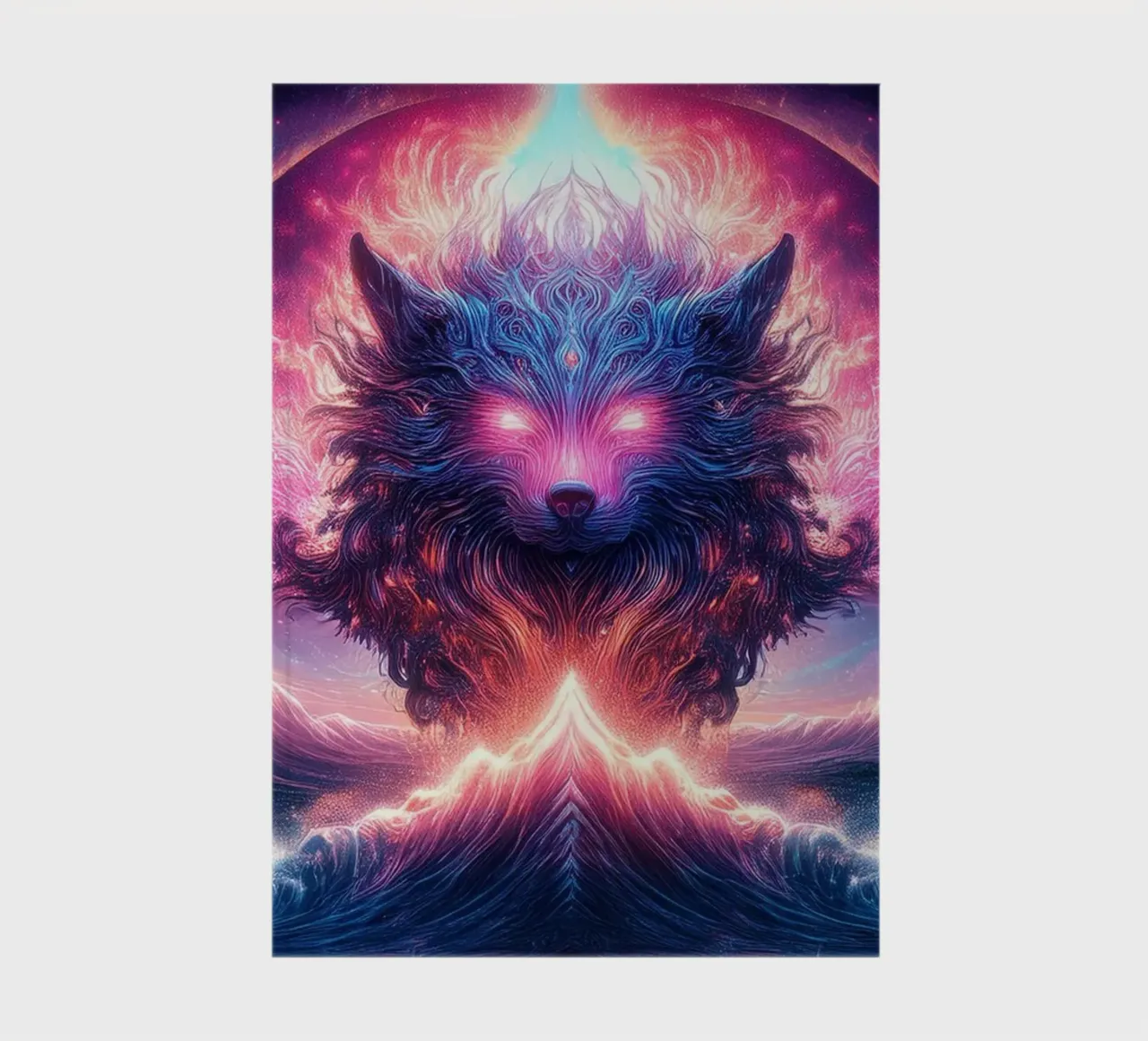 magical wolf notebook by kimmindmuse