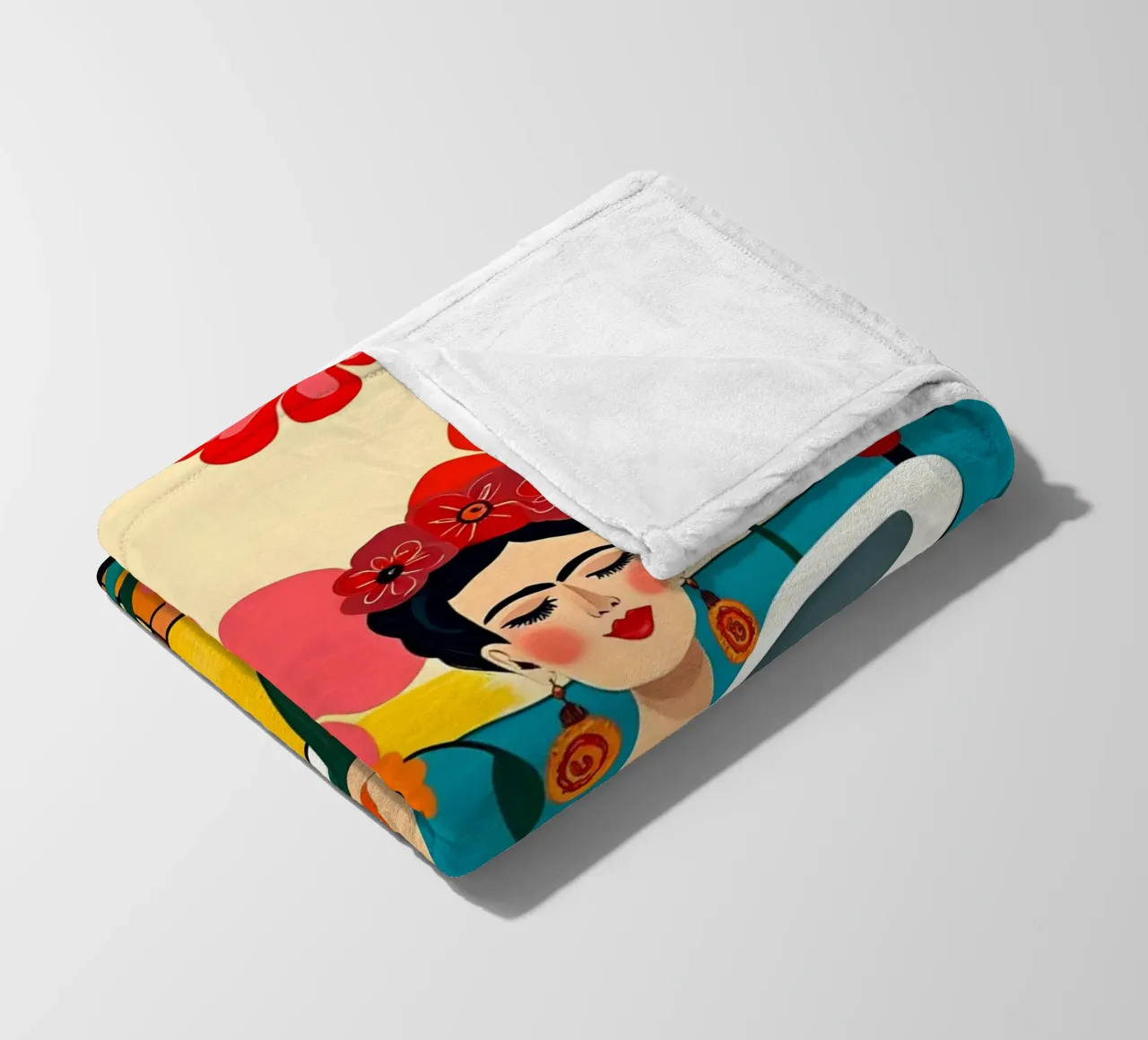 Frida Kahlo nel bagno coperta in pile da ARTOMATIC