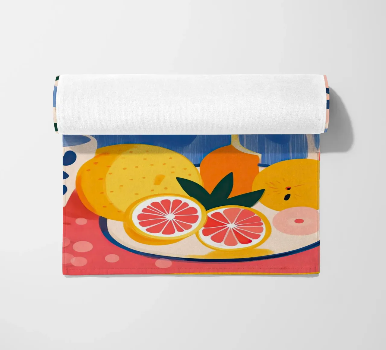 Natura morta con frutta - Stile Matisse telo mare da Autofocus