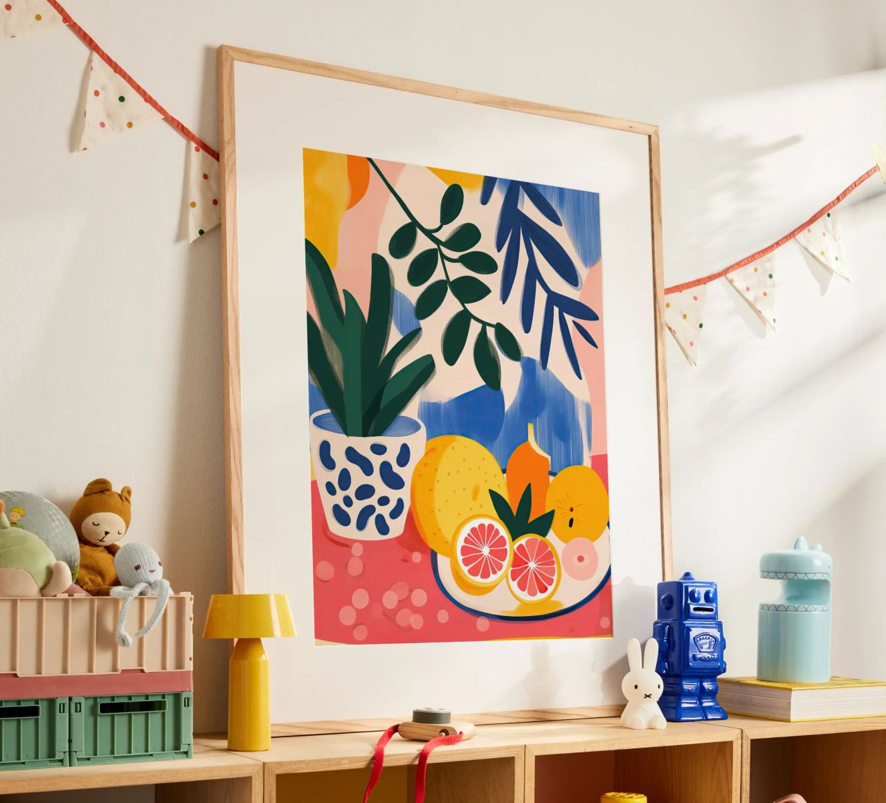 Natura morta con frutta - Stile Matisse poster da Autofocus