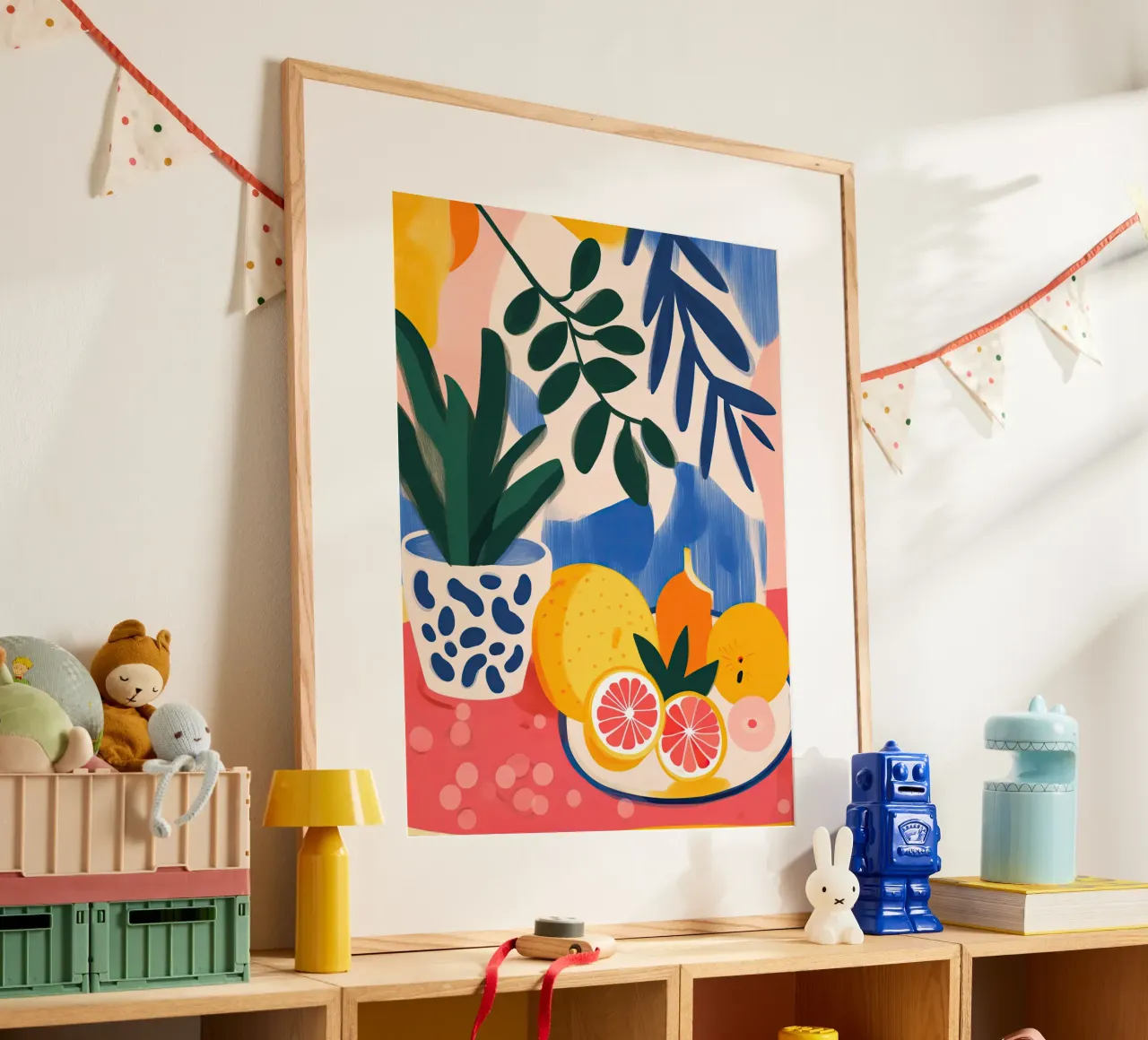 Still Life with Fruit | Matisse Style poster by Autofocus