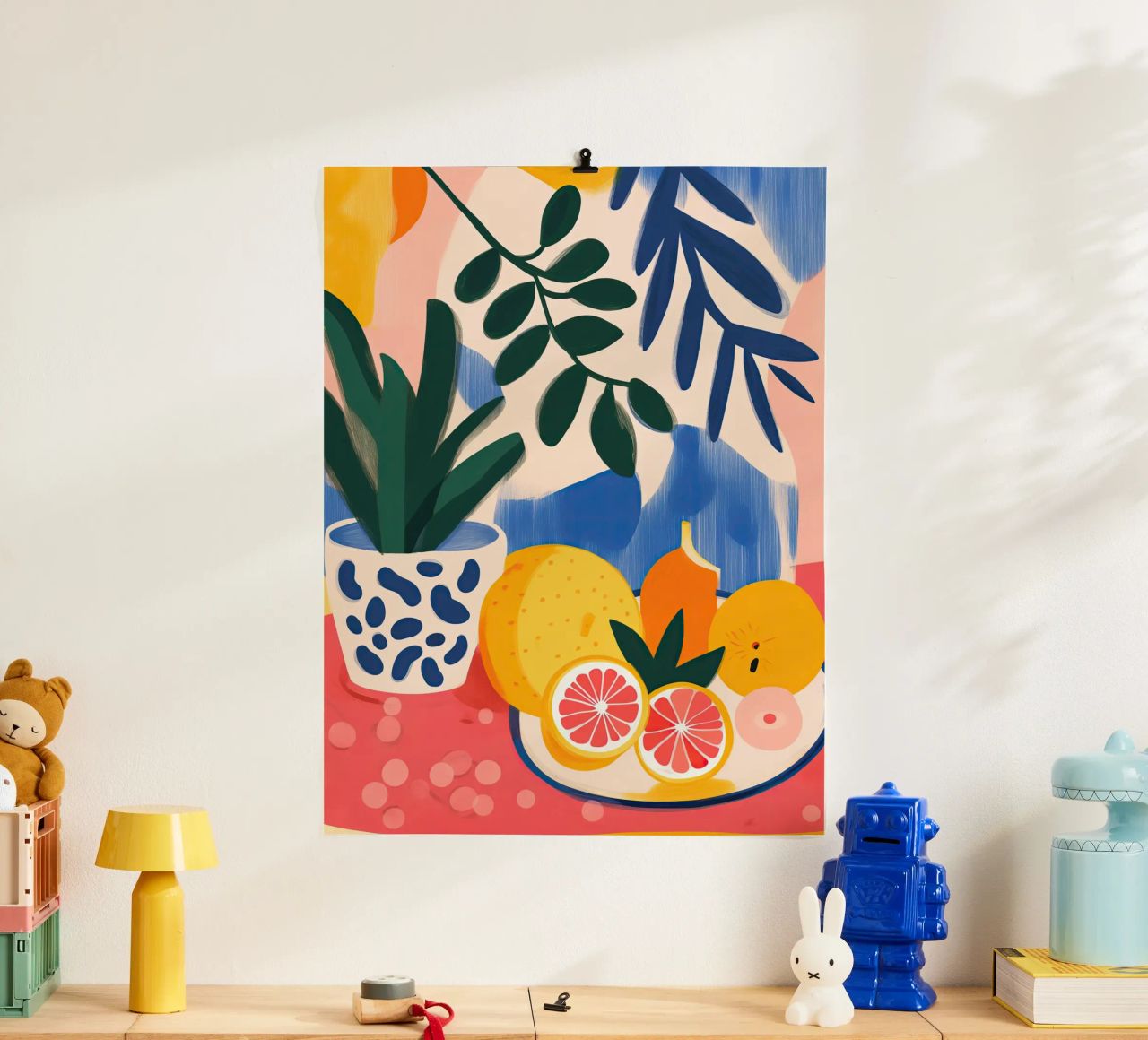 Natura morta con frutta - Stile Matisse poster da Autofocus