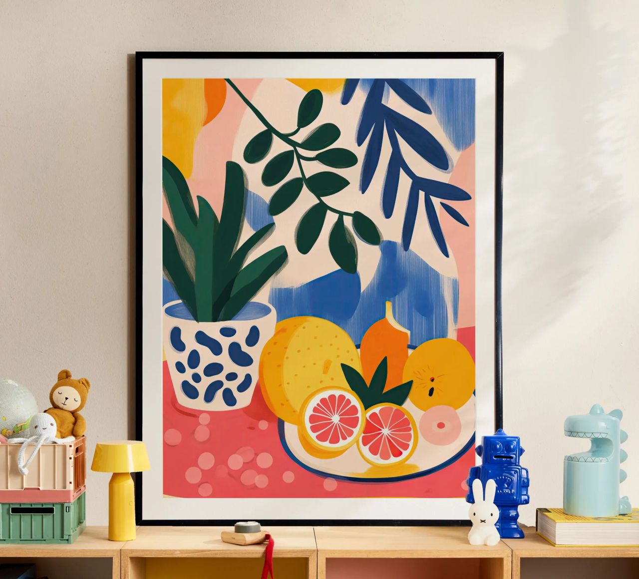 Natura morta con frutta - Stile Matisse poster da Autofocus