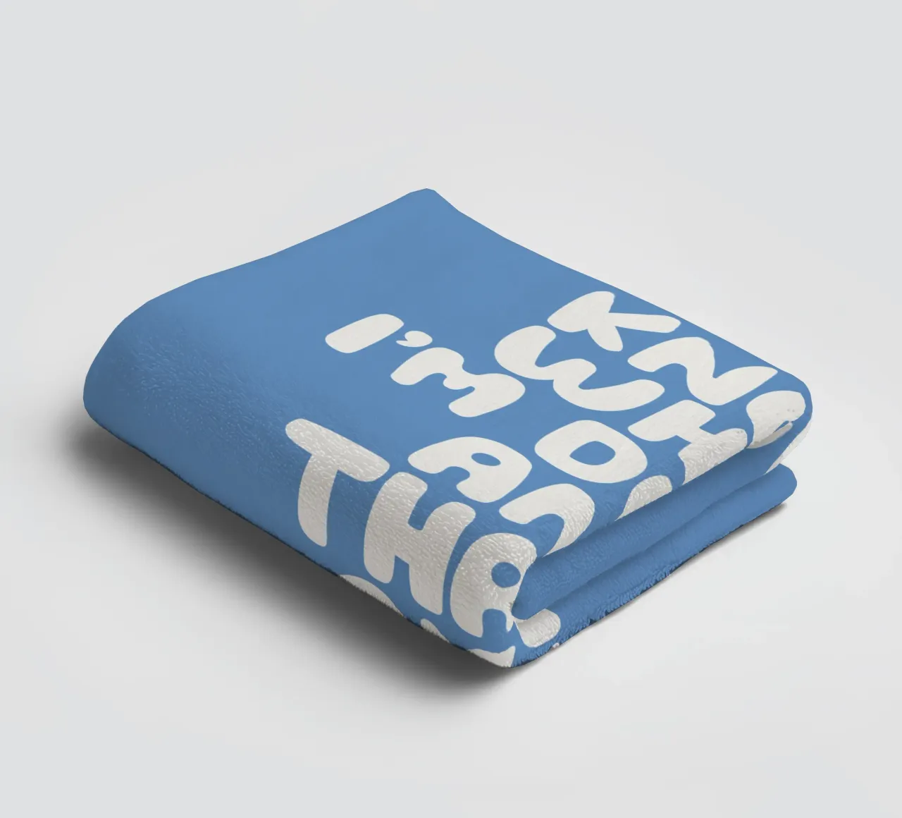 Ich weiß nicht, was ich tue, und das ist in Ordnung Whimsical Design Handtuch von THE MOTIVATED TYPE