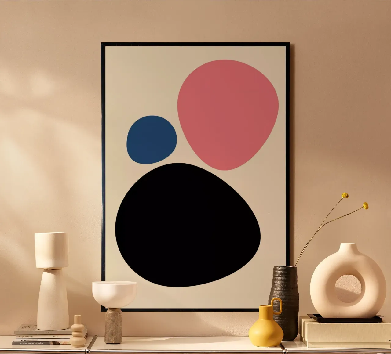 Cool Stones poster con telaio in legno da Bo Lundberg