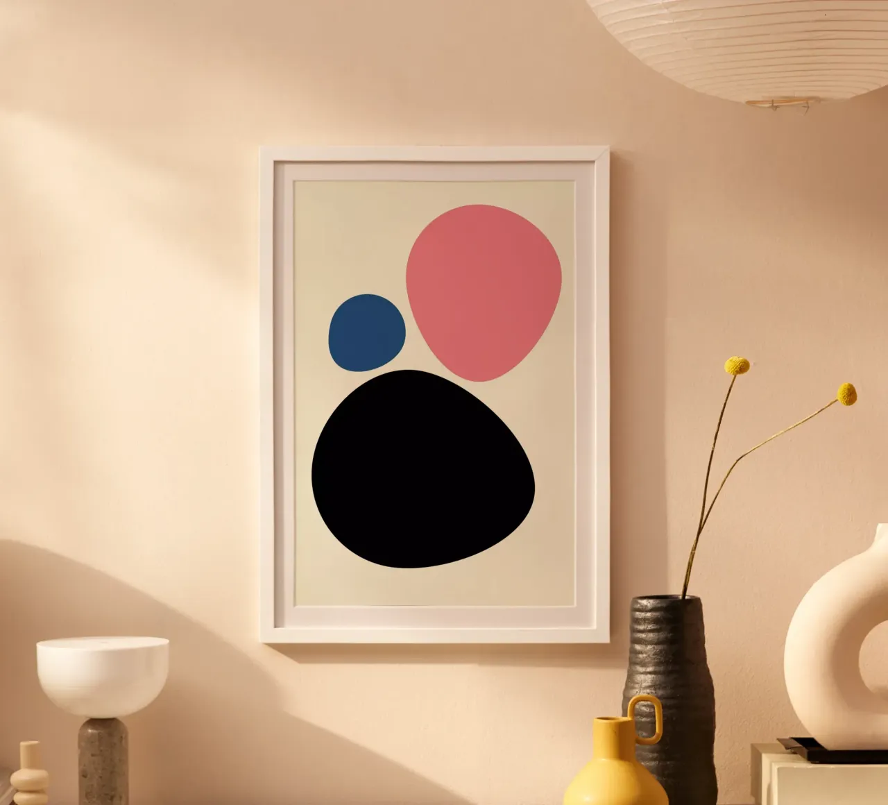 Cool Stones poster con telaio in legno da Bo Lundberg