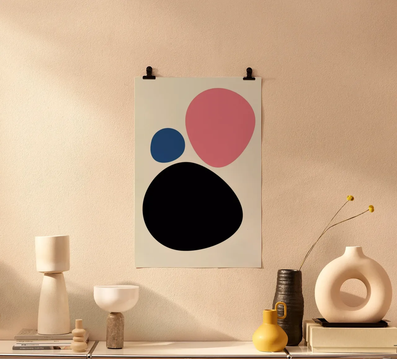 Cool Stones poster con telaio in legno da Bo Lundberg