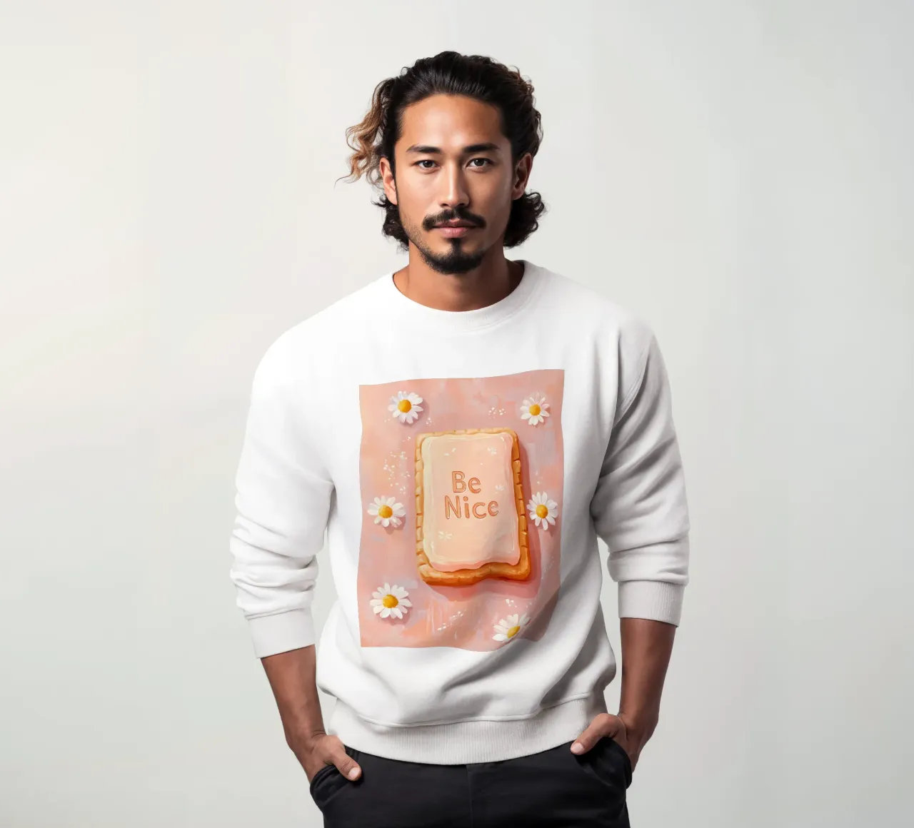 Be Nice biscuit felpa da IamHomeStudio