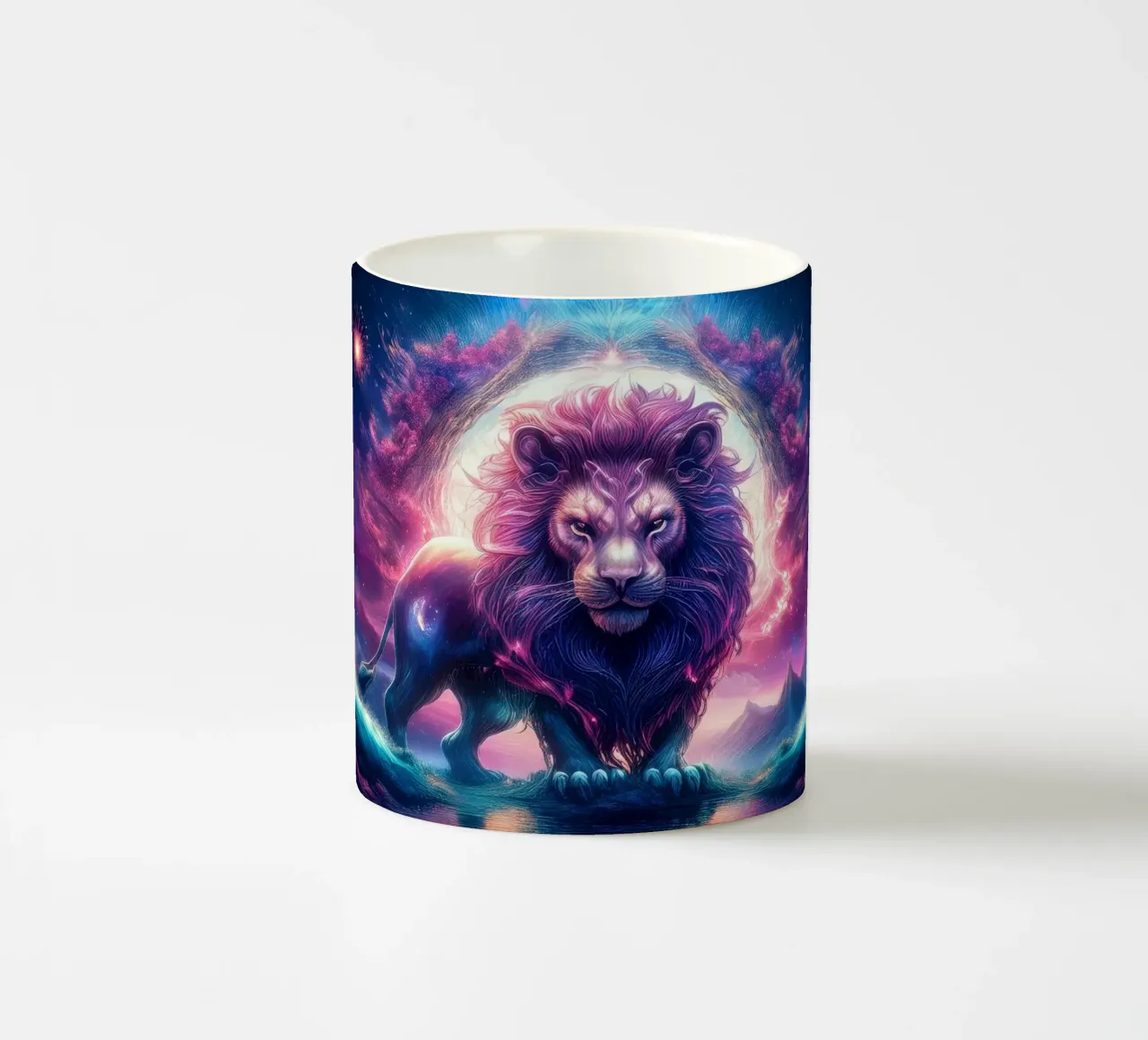 liione magico tazza in ceramica da kimmindmuse