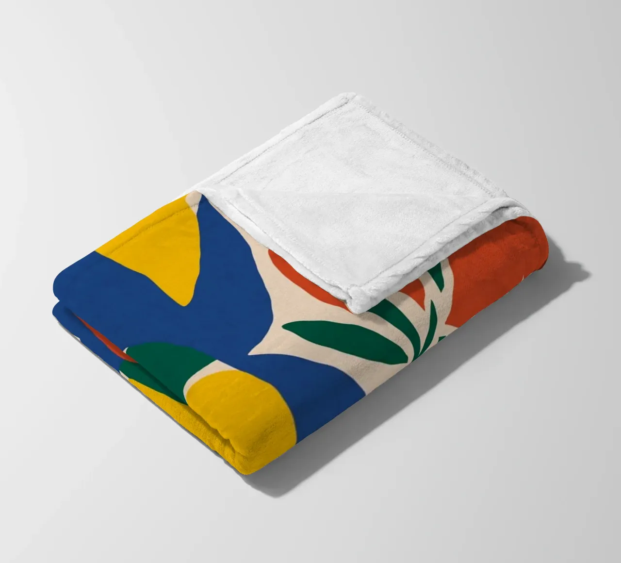 Flower arrangement cut out fleece blanket by Little Dean