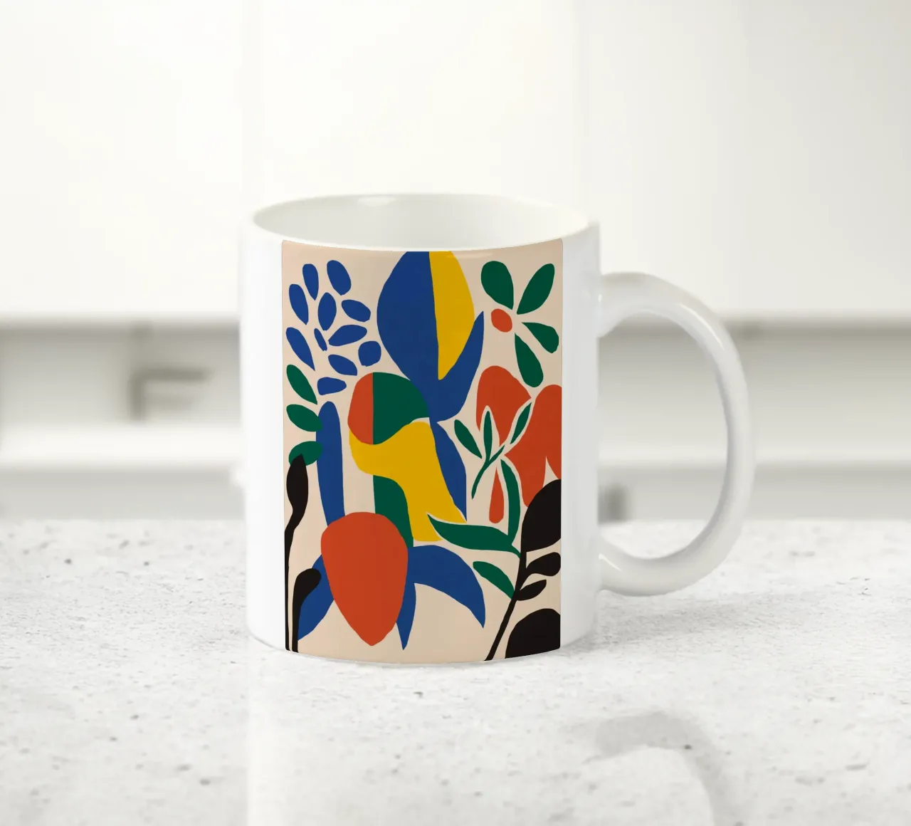 Composizione floreale ritagliata tazza in ceramica da Little Dean