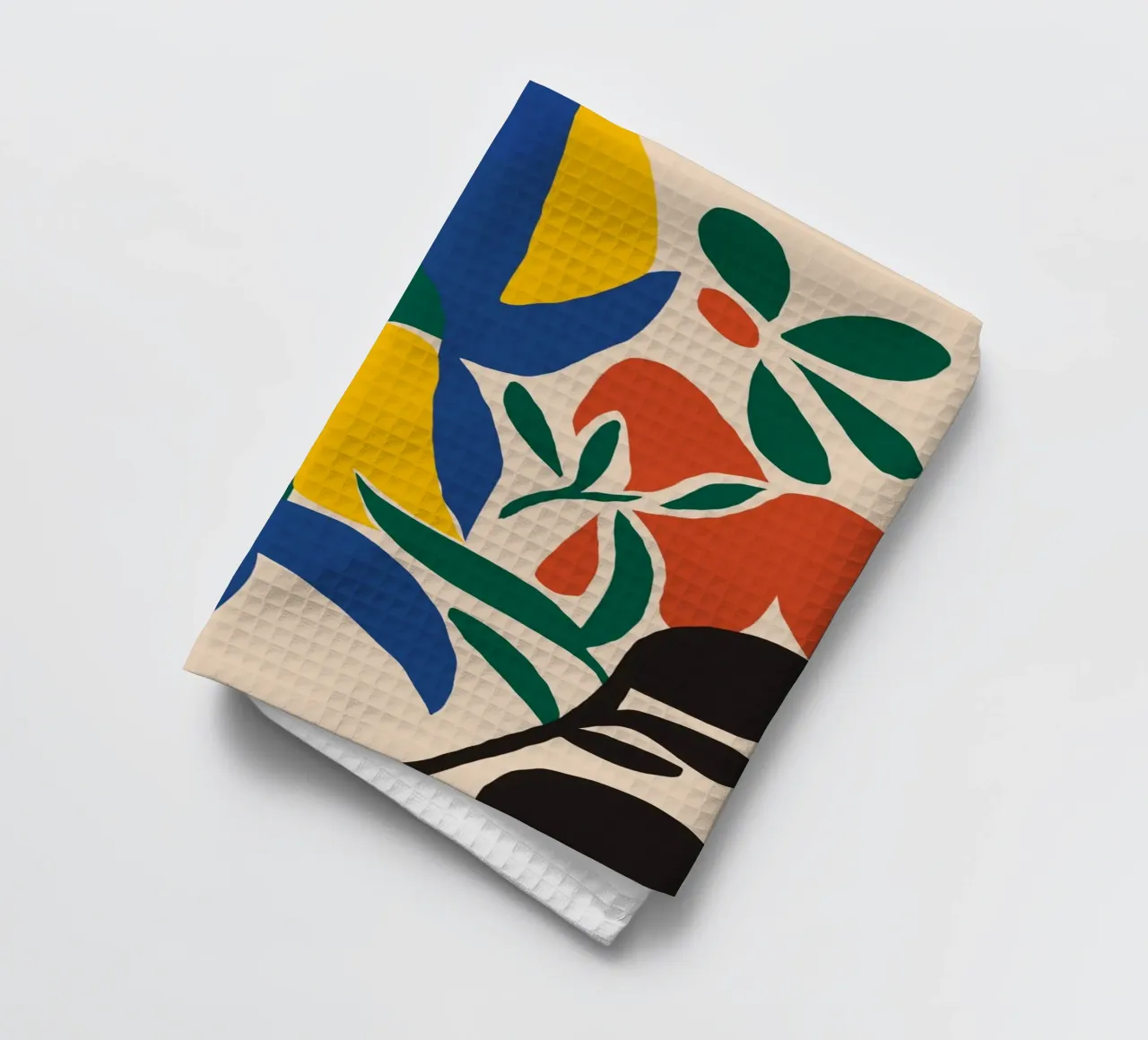 Découpage d'une composition florale torchon de Little Dean