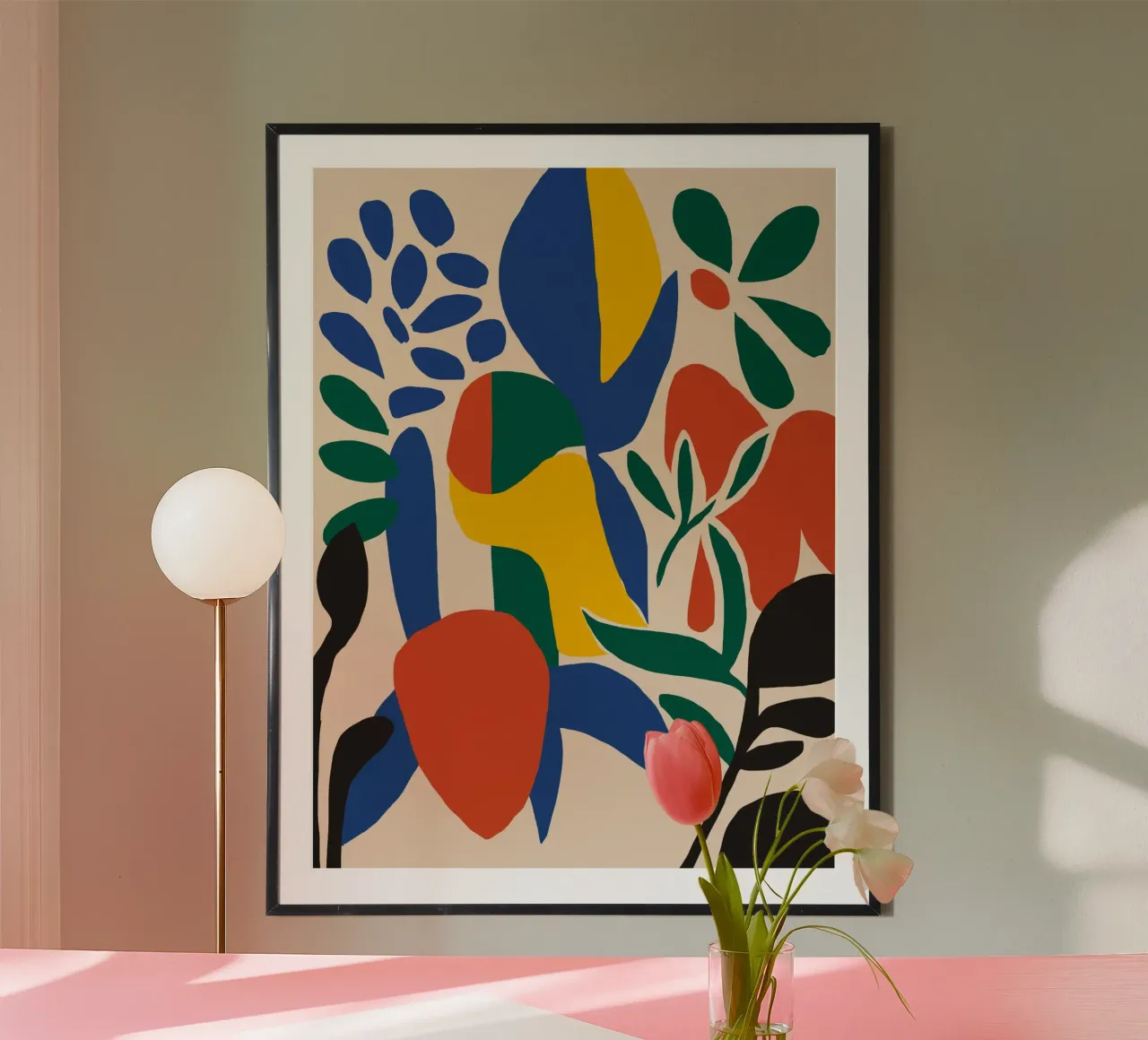 Flower arrangement cut out poster by Little Dean