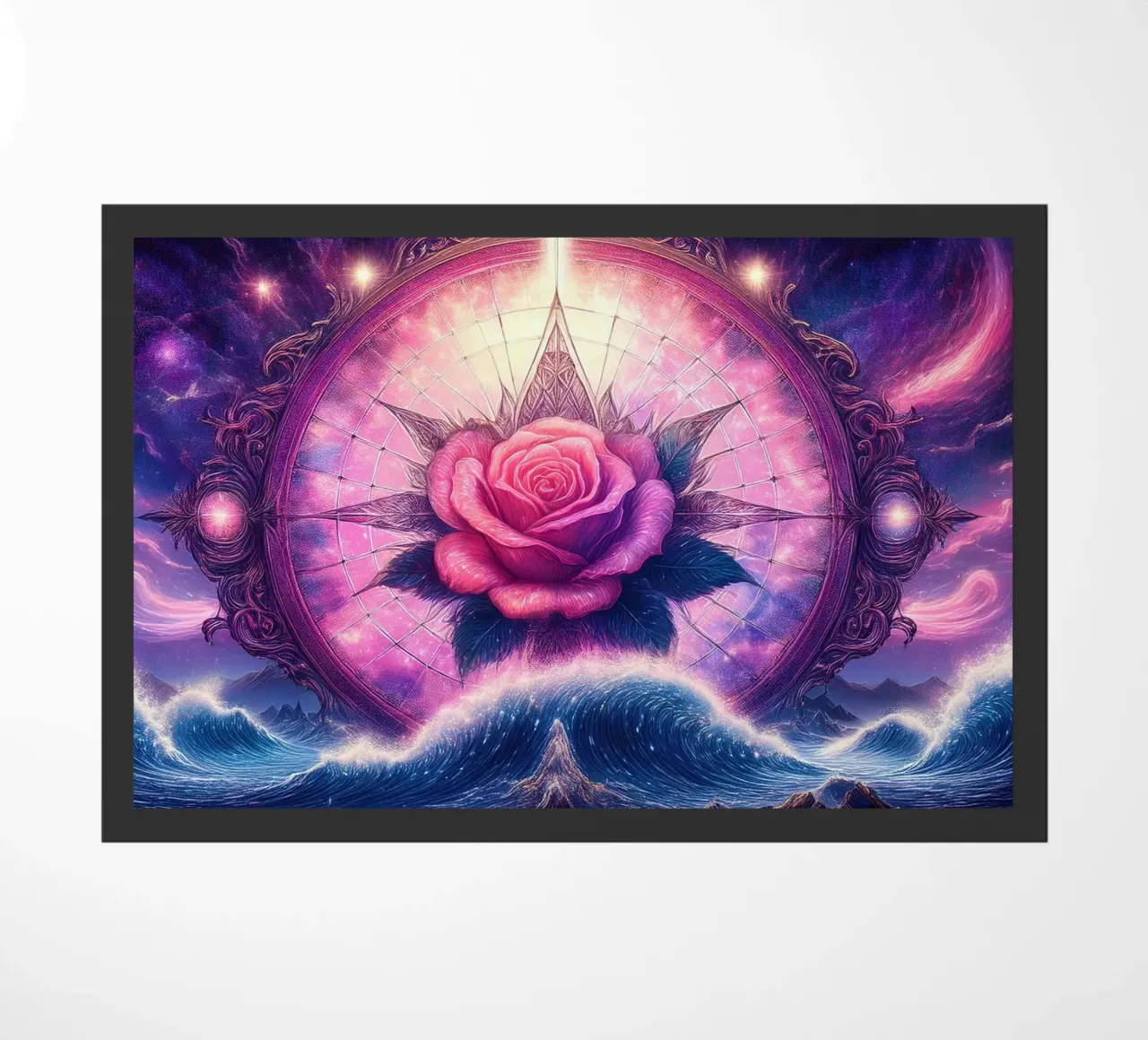 magical rose doormat by kimmindmuse