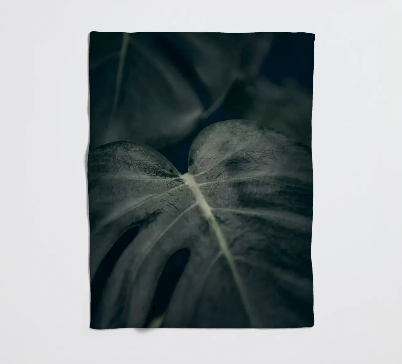 Moody Monstera 2 coperta in pile da Klaus with K