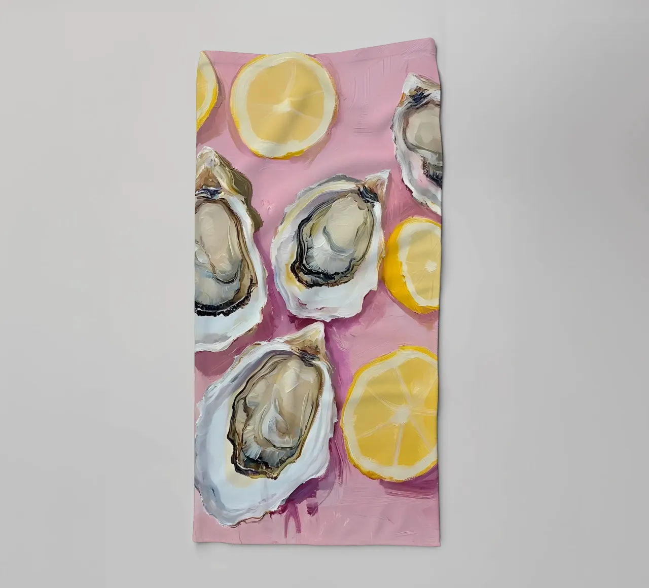 Ostriche e limoni asciugamano da bagno da IamHomeStudio