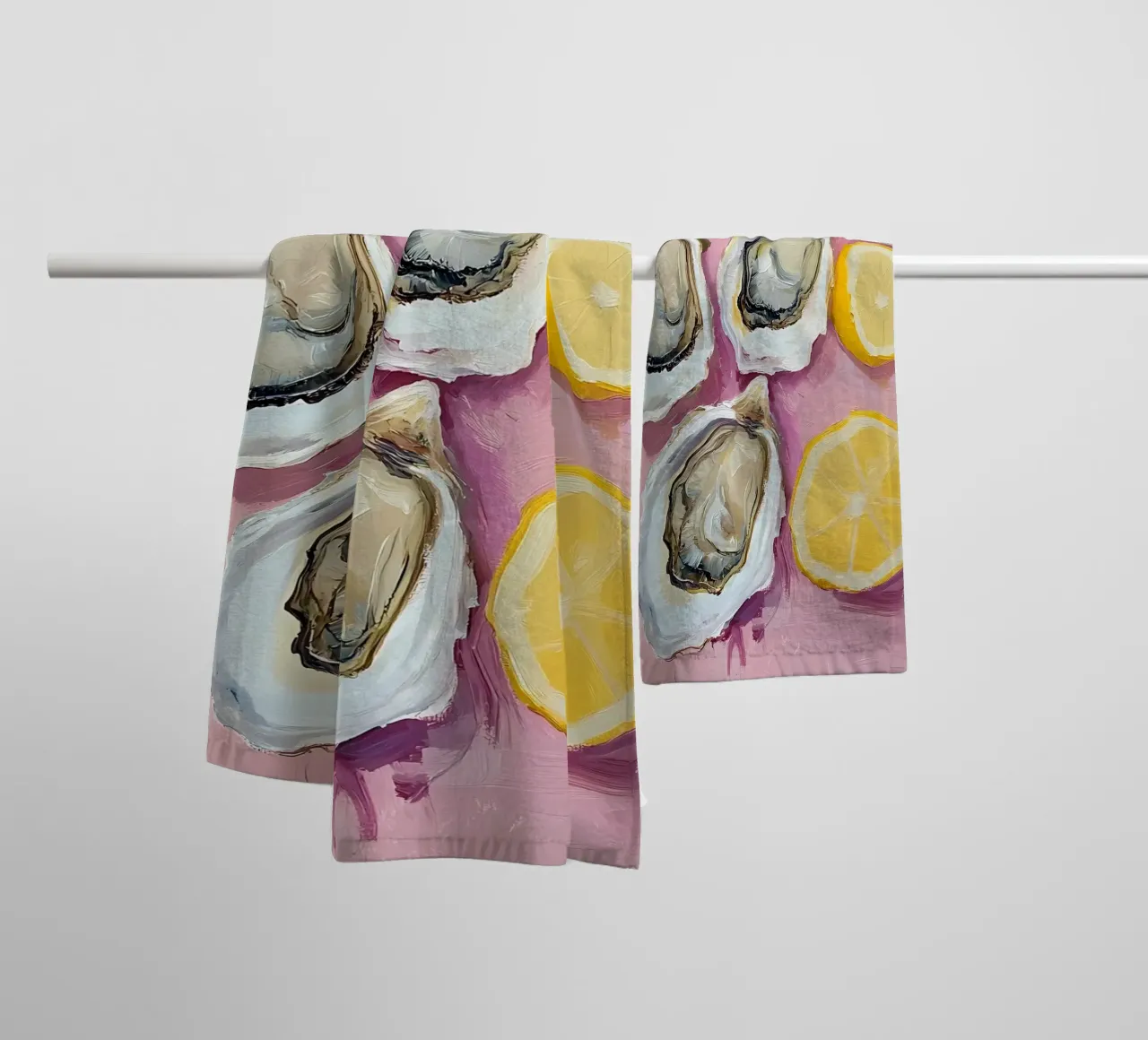 Ostriche e limoni asciugamano da bagno da IamHomeStudio