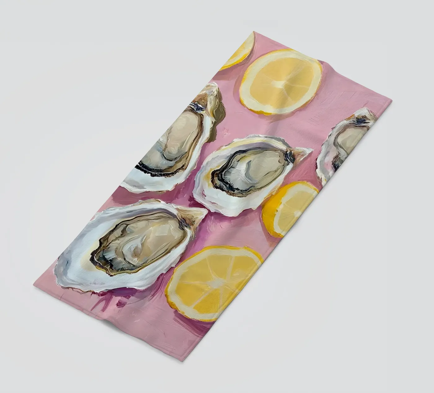 Ostriche e limoni telo mare da IamHomeStudio