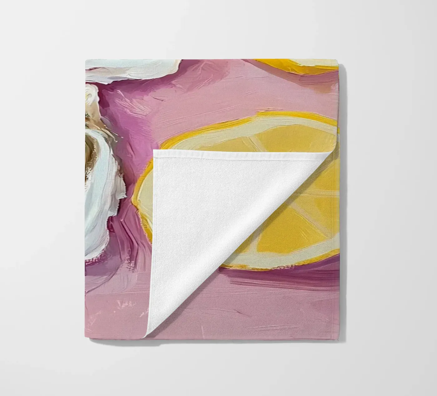 Ostriche e limoni telo mare da IamHomeStudio