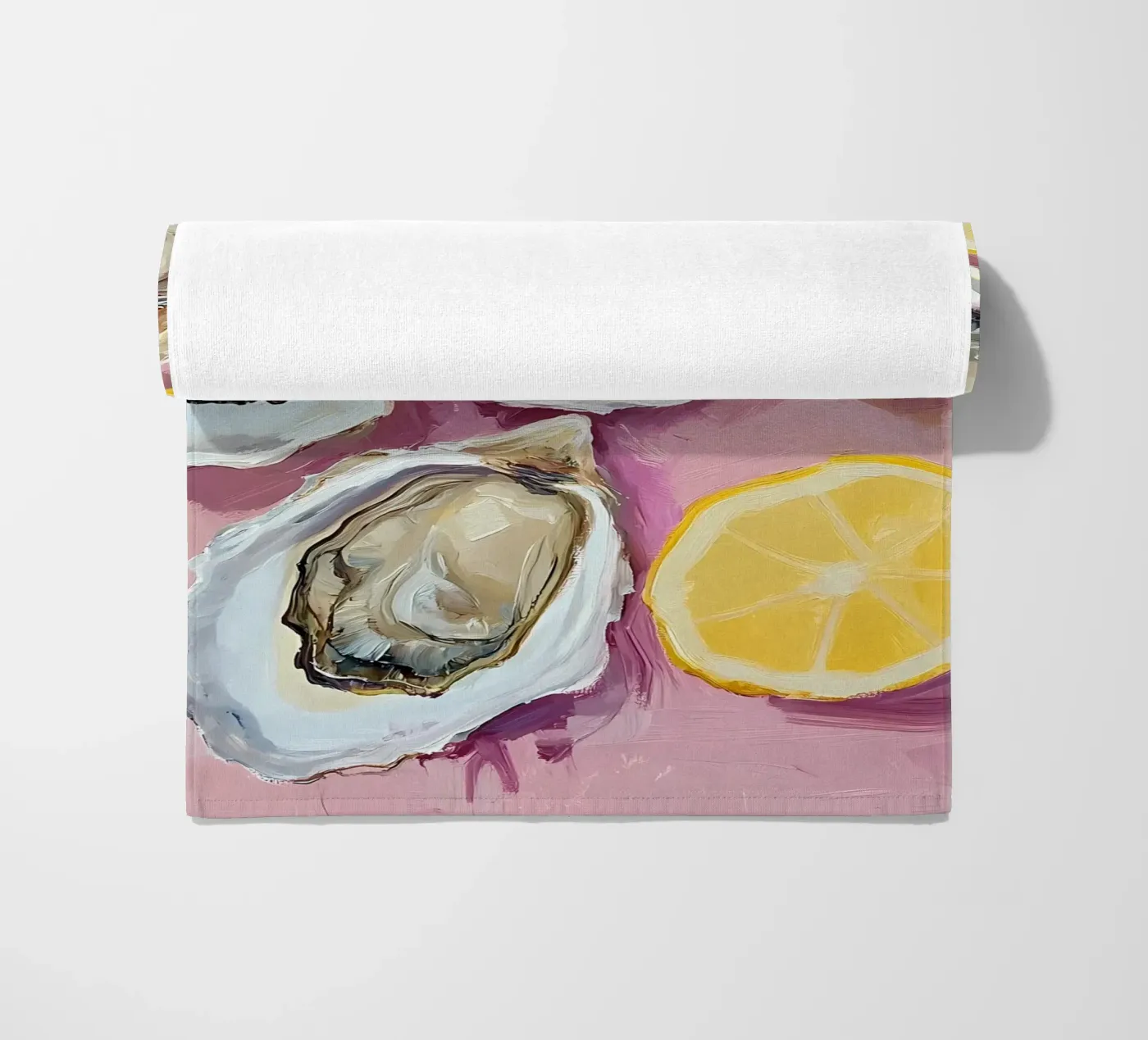 Ostriche e limoni telo mare da IamHomeStudio