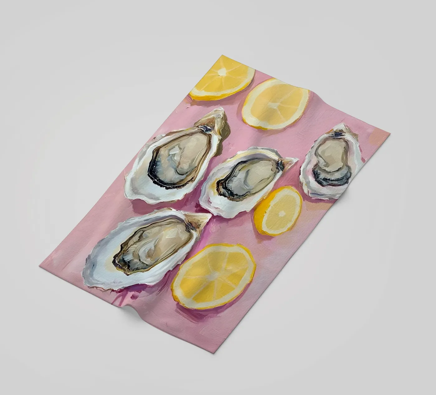 Ostriche e limoni telo mare da IamHomeStudio