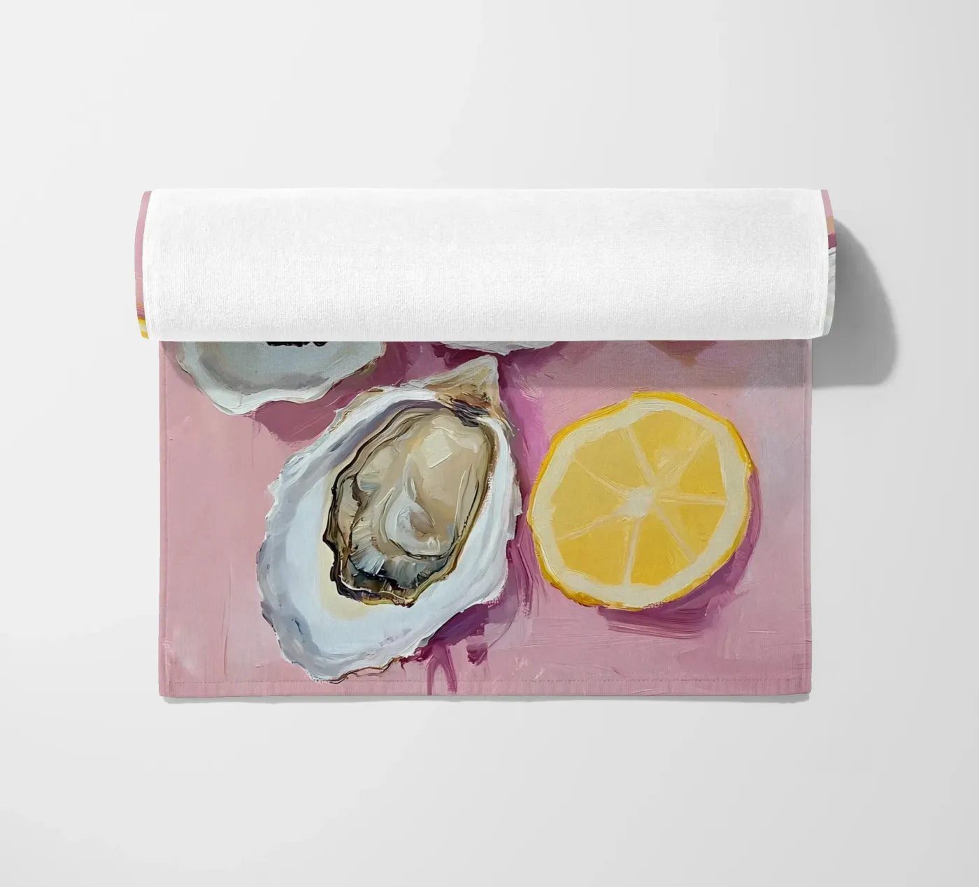 Ostriche e limoni telo mare da IamHomeStudio