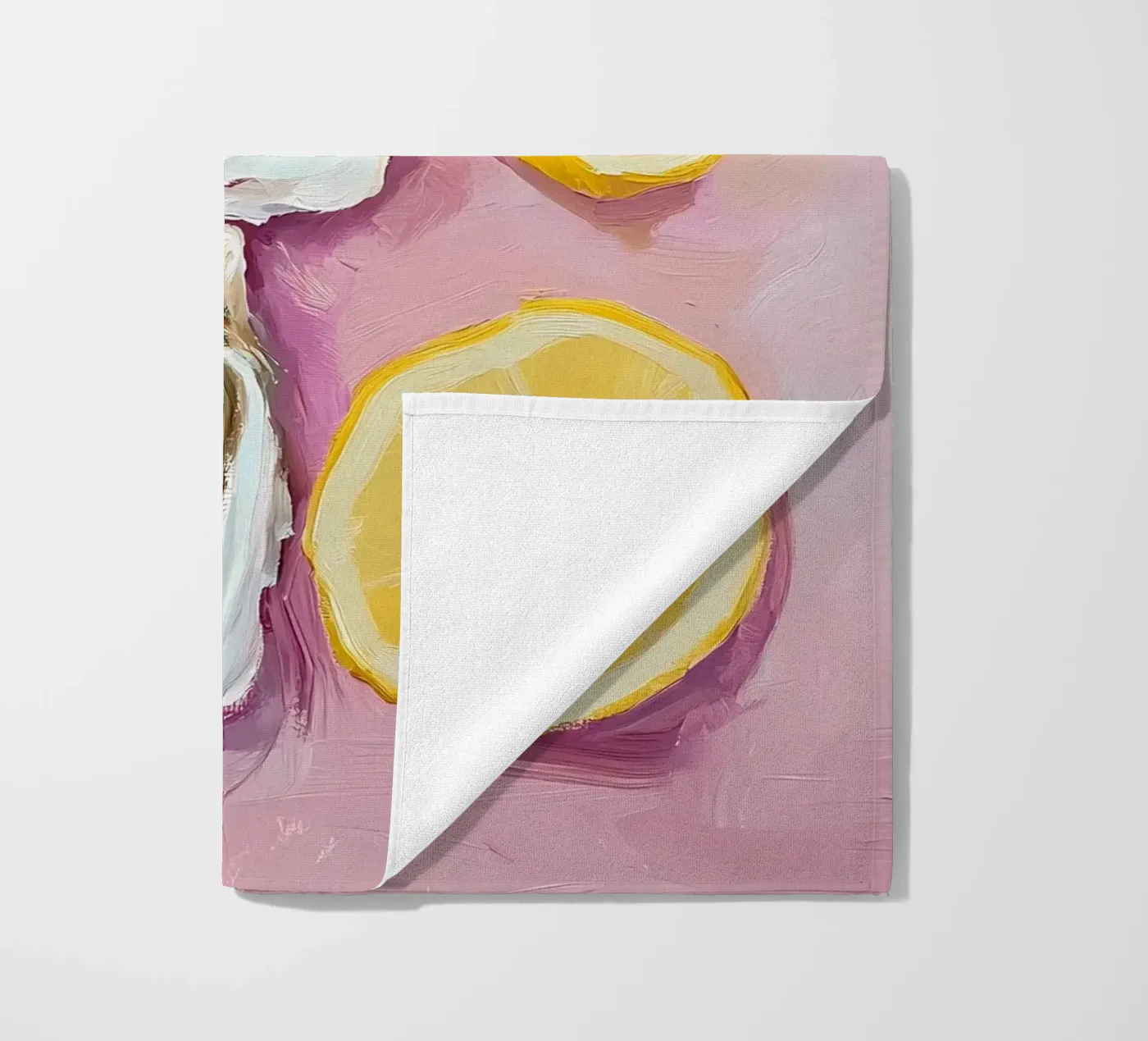 Ostriche e limoni telo mare da IamHomeStudio