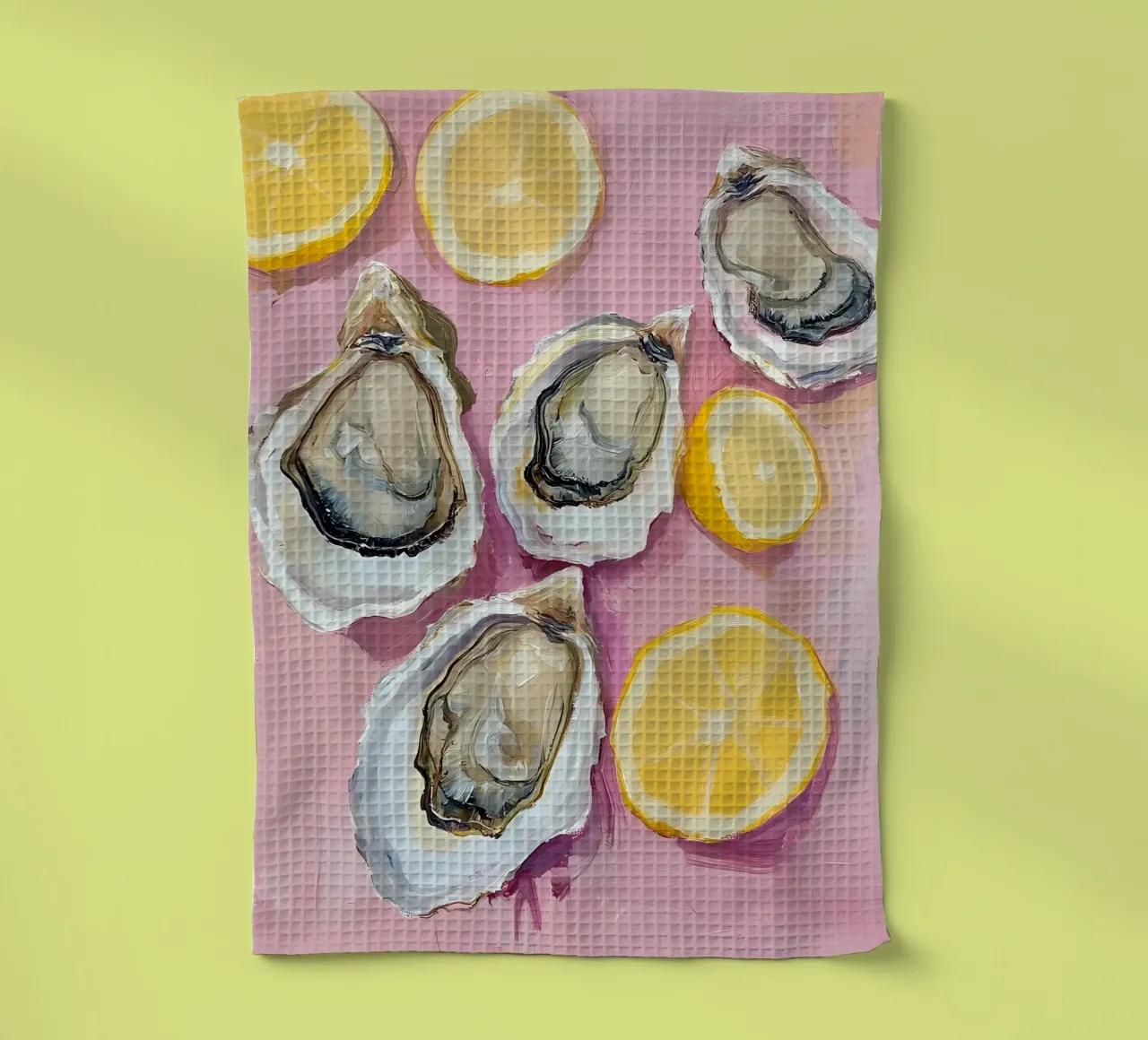 Ostriche e limoni canovaccio da cucina da IamHomeStudio