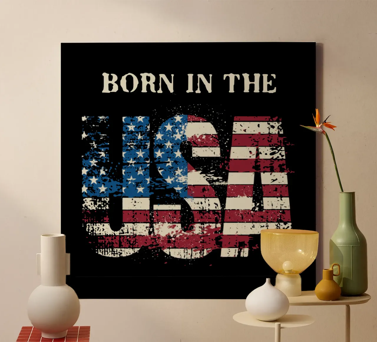 Born in the U.S.A. canvas by Gunawan Rb