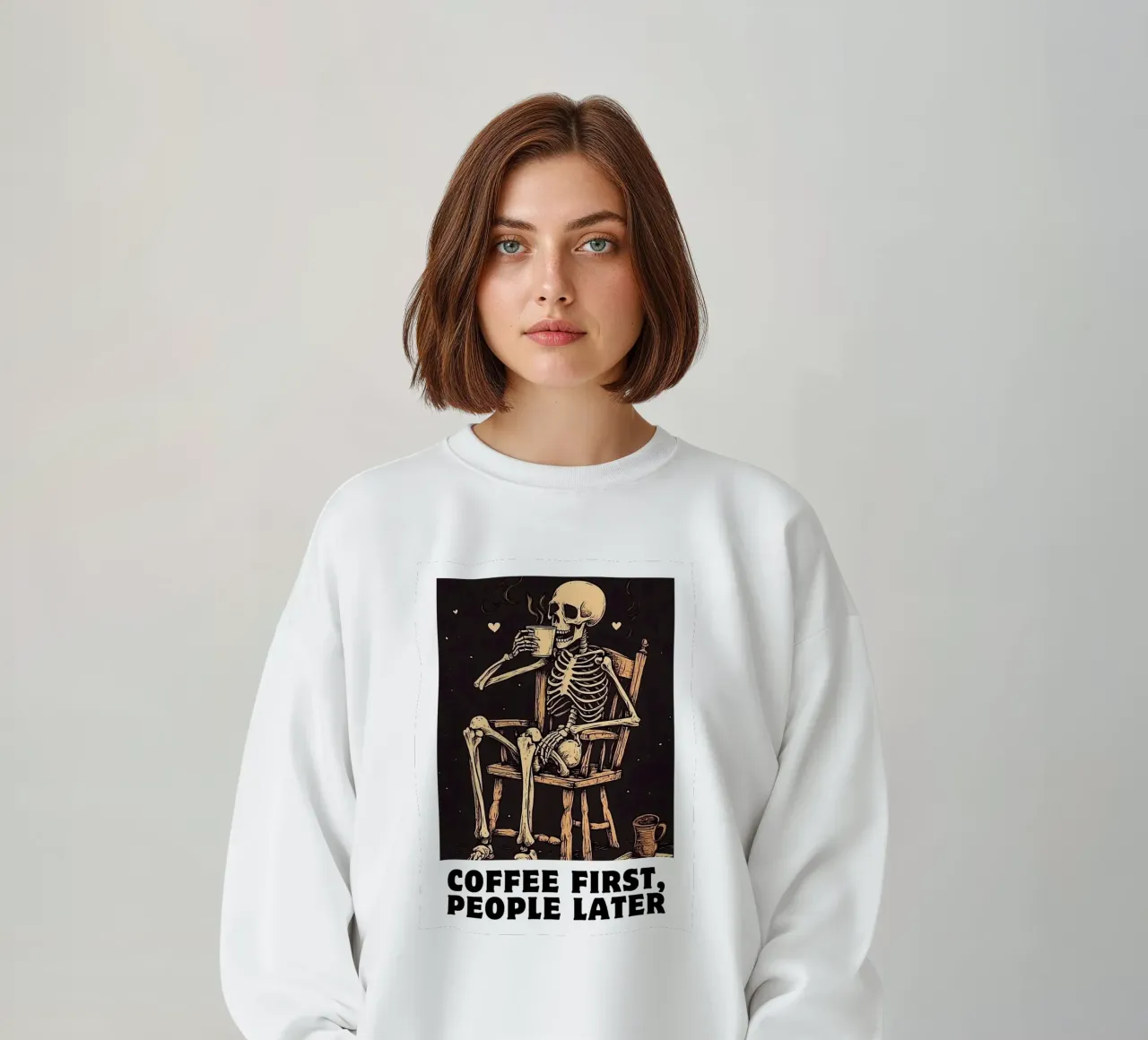 Coffee First, People Later felpa da IamHomeStudio