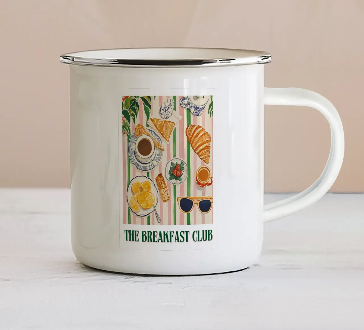 The Breakfast Club tazza in smalto da IamHomeStudio