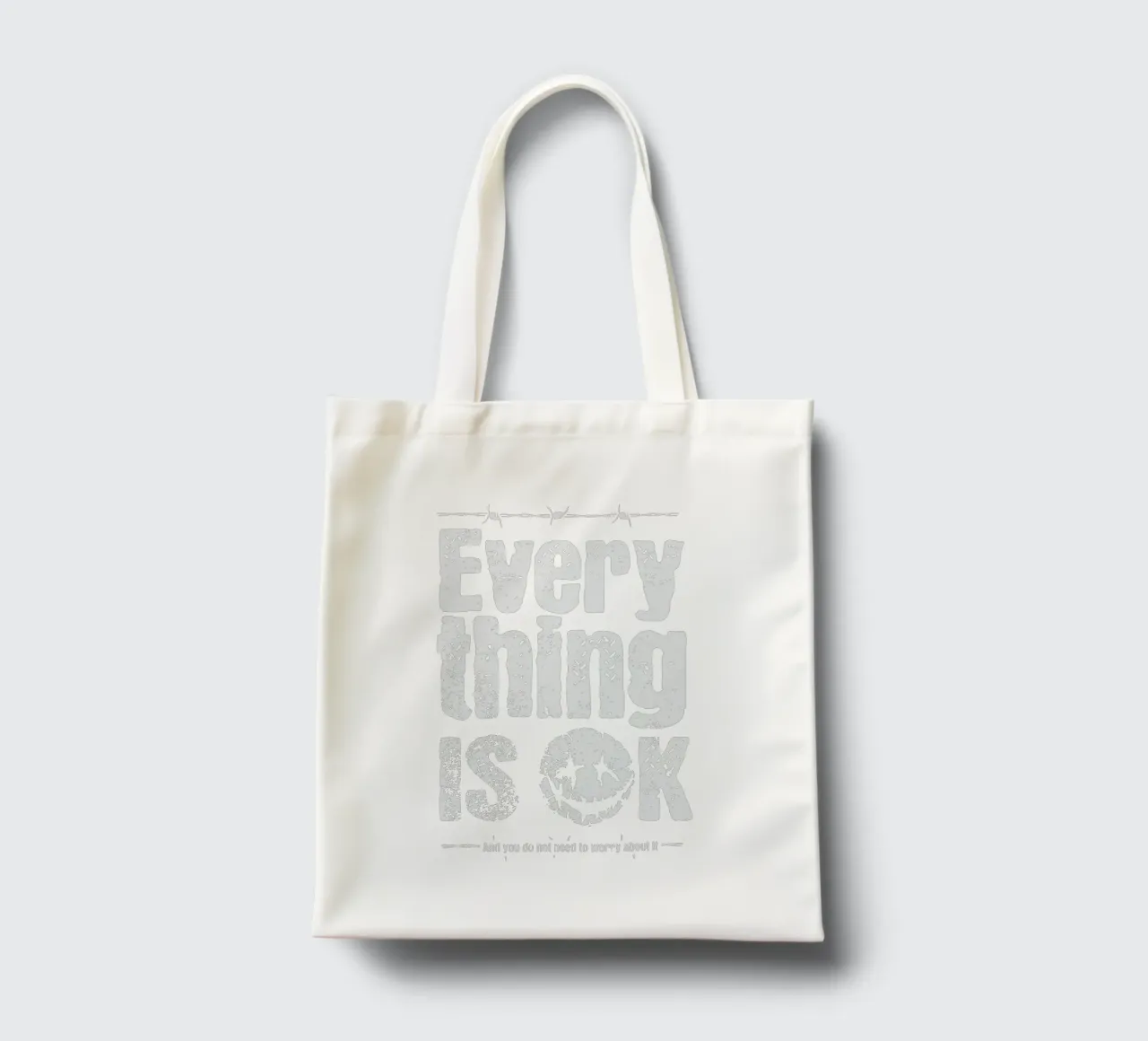 Tutto va bene borsa in juta da Gunawan Rb