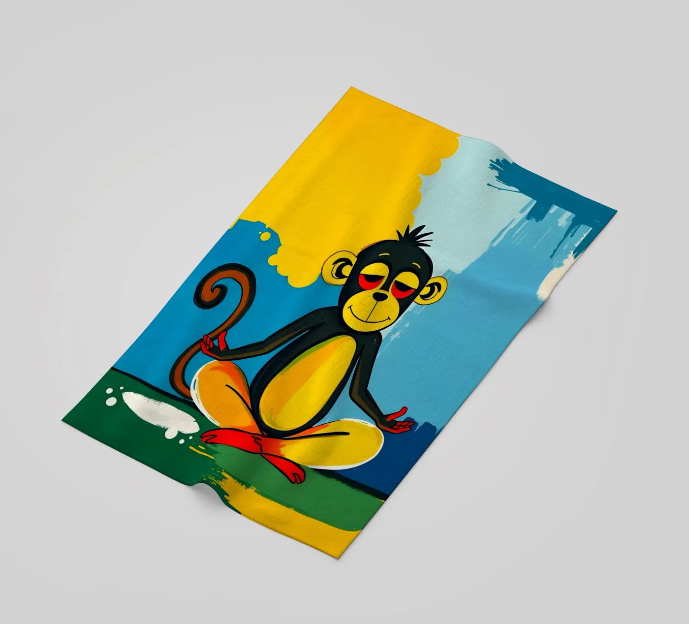 Yoga Monkey telo mare da ARTOMATIC