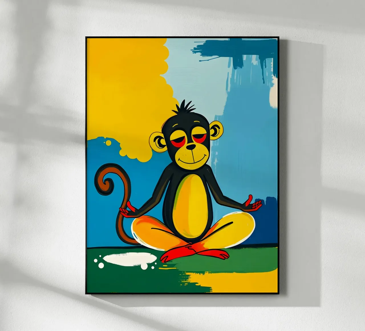 Yoga Monkey plexiglass da ARTOMATIC
