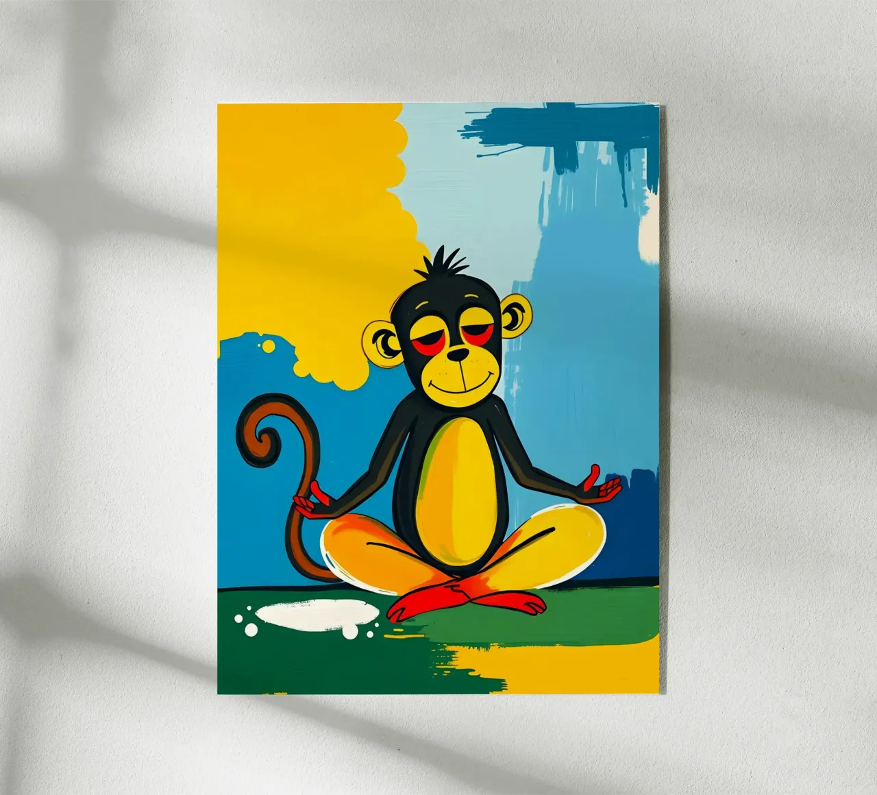 Yoga Monkey plexiglass da ARTOMATIC