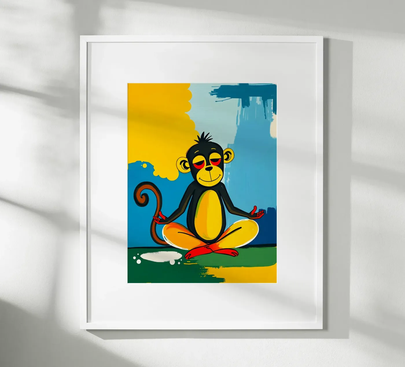 Yoga Monkey poster by ARTOMATIC