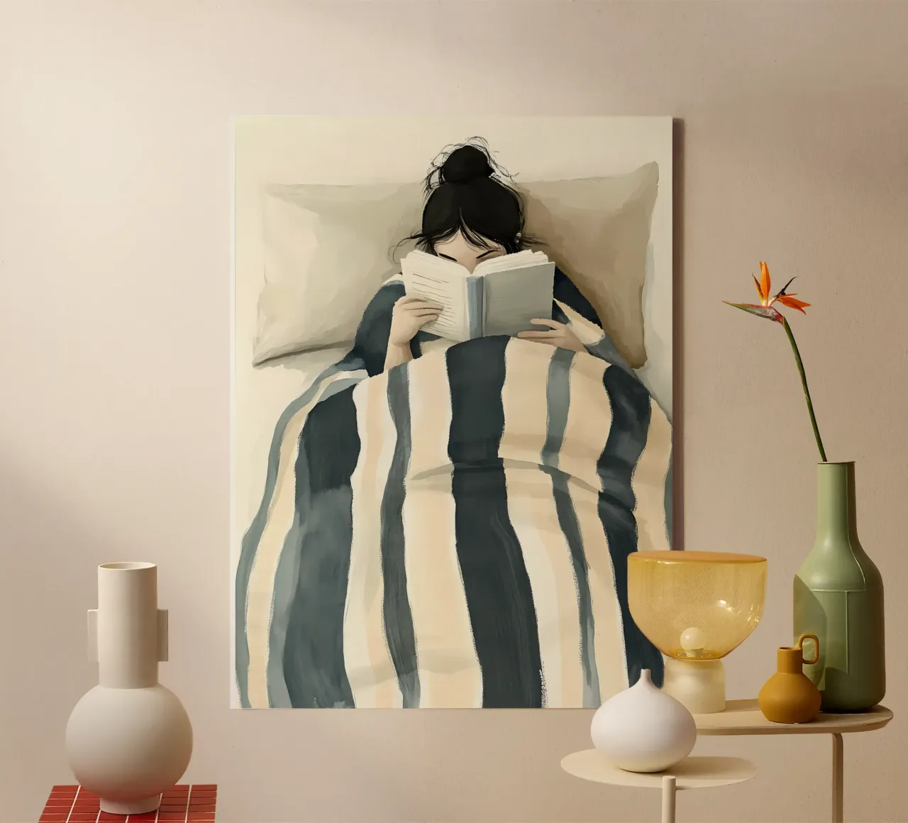 Gezellige zondagavond canvas met Baklijst van IamHomeStudio