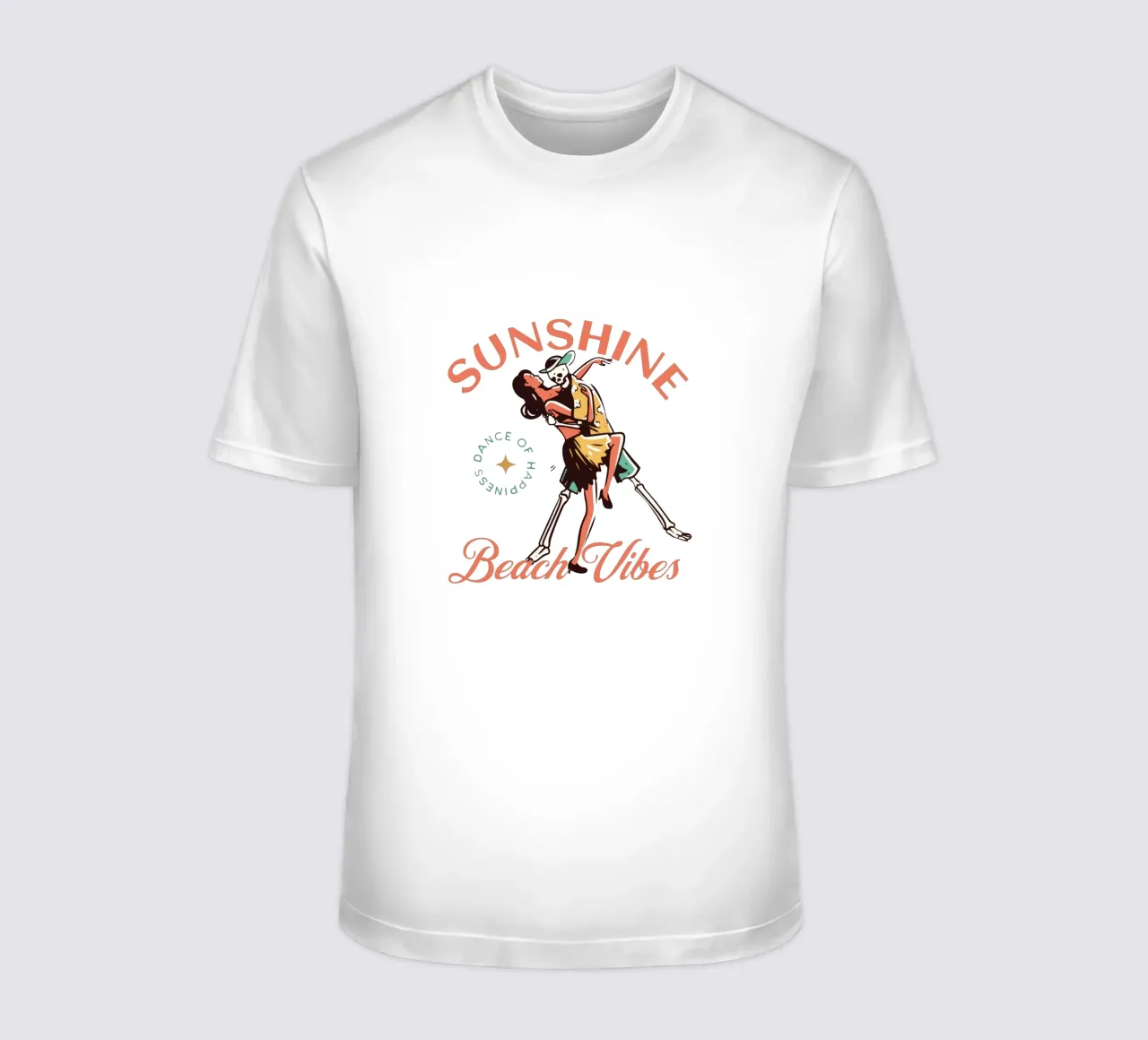 Le vibrazioni della spiaggia del sole t-shirt da Gunawan Rb