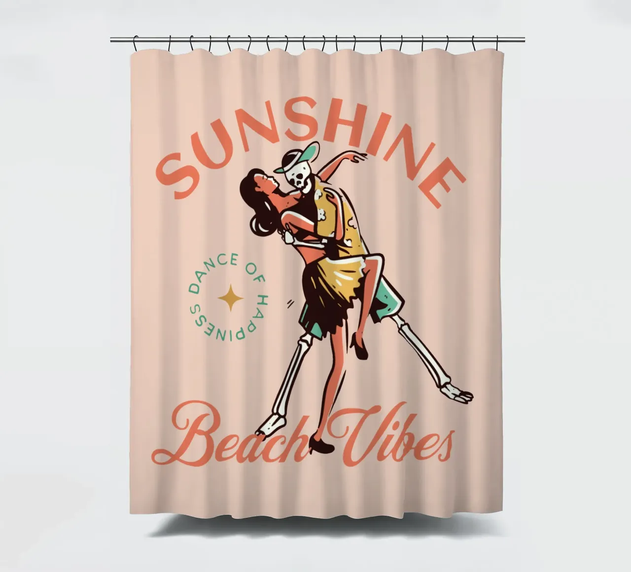 Sonnenschein Strand Vibes Duschvorhang von Gunawan Rb